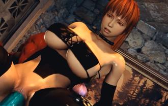  【3D】死或生霞和绫音公主的奴隶地狱两女神与魔界恶魔群体盛宴 